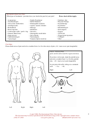 Pelvic Pain Assessment Form - the International Pelvic Pain Society, Page 2