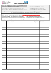 Mouth Care Assessment &amp; Record - United Kingdom, Page 2