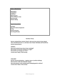 Stress Management a/B Personality Questionnaire - Dallas Development, Page 3