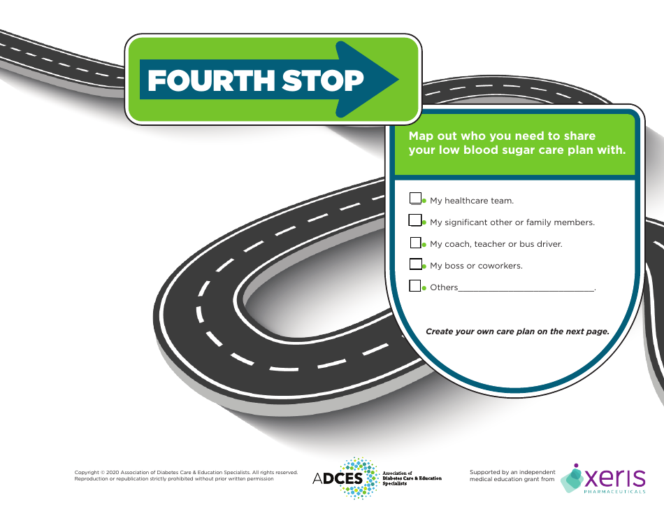 Low Blood Sugar Treatment Planning Road Map, Page 6