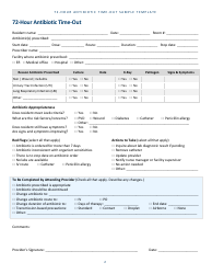72-hour Antibiotic Time-Out Sample Template - Minnesota, Page 2