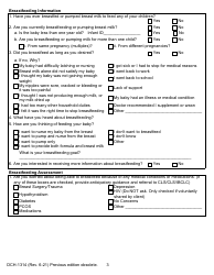 Form DCH-1314 Pregnant Woman&#039;s Health and Diet Questions - Michigan, Page 3