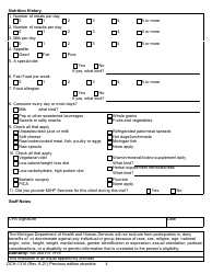 Form DCH-1314 Pregnant Woman&#039;s Health and Diet Questions - Michigan, Page 4