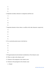 Novel Outline Template, Page 5