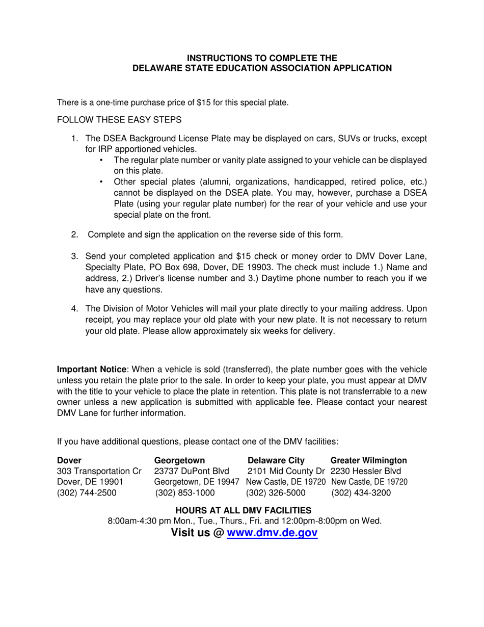 Application for Delaware State Education Association - Delaware, Page 2
