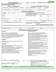 Document preview: DA Form 2407 Maintenance Request