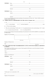 Nikah (Marriage) Form, Page 3