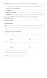 Nikah (Marriage) Form, Page 4