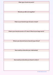 Wedding Officiant Questionnaire Template, Page 3