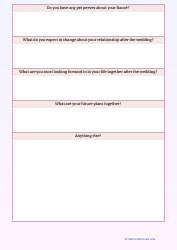Wedding Officiant Questionnaire Template, Page 4