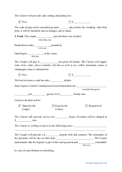 Wedding Catering Contract Template, Page 3