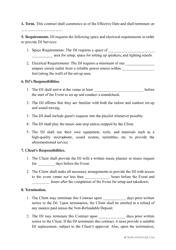 Wedding DJ Contract Template, Page 2