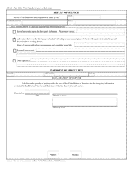 Form AO441 Third Party Summons in a Civil Action - Wyoming, Page 2