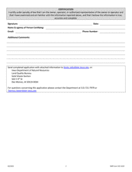 DNR Form 542-1610 Compost Facility Registration - Iowa, Page 2
