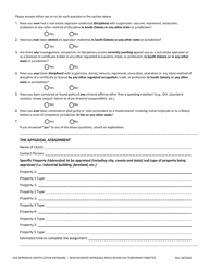 Non-resident Appraiser Application for Temporary Practice - South Dakota, Page 2