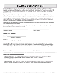 Non-resident Appraiser Application for Temporary Practice - South Dakota, Page 3