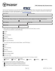 Form BSPE TR1 Trcc Membership Questionnaire - Illinois