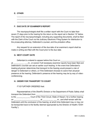 Form MH-1.5 (3C-P-509) Order Granting Motion for Neuropsychological Evaluation of Defendant and Order for Transport - Hawaii, Page 4