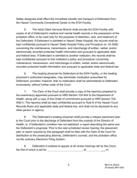 Form MH-4.6 (3C-P-532) Order Revoking Release on Conditions, Committing Defendant to the Custody of the Director of Health, and Order for Transport - Hawaii, Page 3