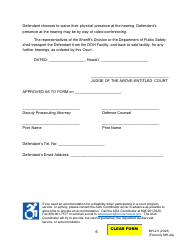 Form MH-2.5 (3C-P-516) Order for Re-examination as to Fitness to Proceed - Hawaii, Page 6