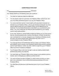 Form MH-5.2 (3C-P-538) Order Granting Application for Conditional Release or Discharge From the Custody of the Director of Health - Hawaii, Page 4