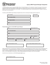 Document preview: Form BBS3310 Agency Nbis Program Manager Designation - Illinois