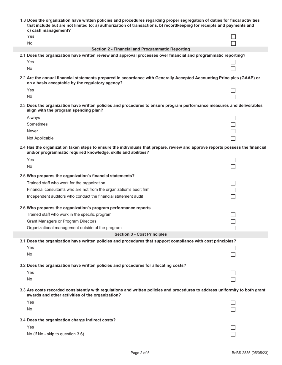 Form BoBS2835 - Fill Out, Sign Online and Download Fillable PDF ...