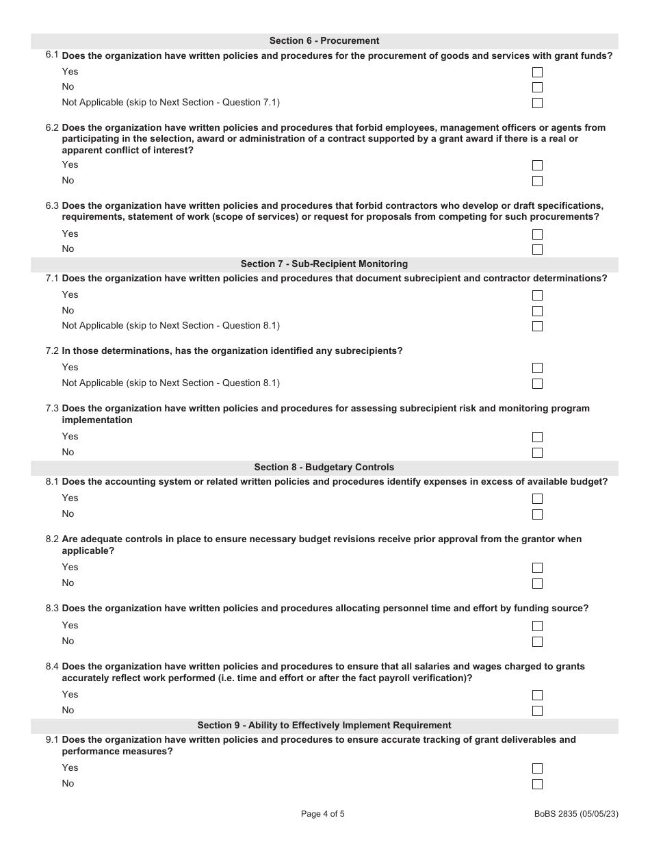 Form BoBS2835 - Fill Out, Sign Online and Download Fillable PDF ...