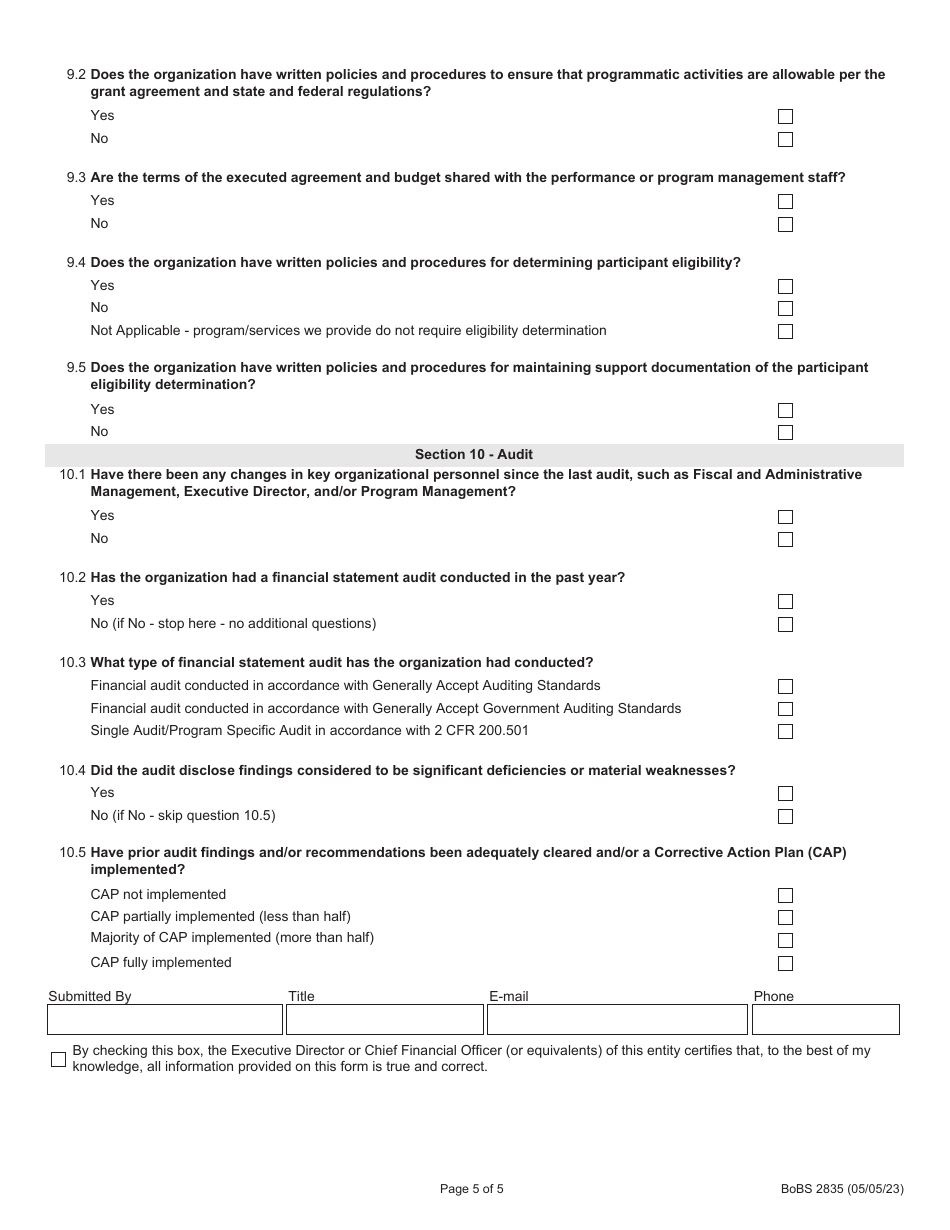 Form BoBS2835 - Fill Out, Sign Online and Download Fillable PDF ...