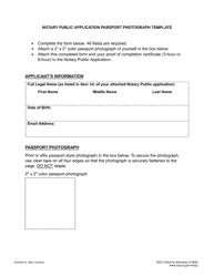 Form SOS/NP-30 Notary Public Application - California, Page 2