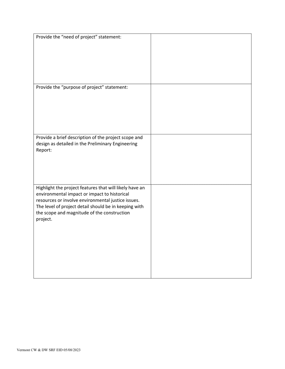 Appendix H Environmental Information Document and Environmental Report - Vermont, Page 2