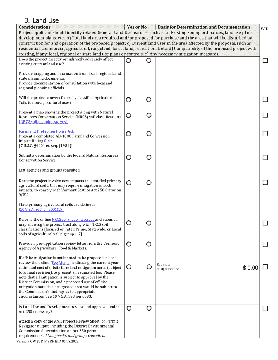 Appendix H Environmental Information Document and Environmental Report - Vermont, Page 6