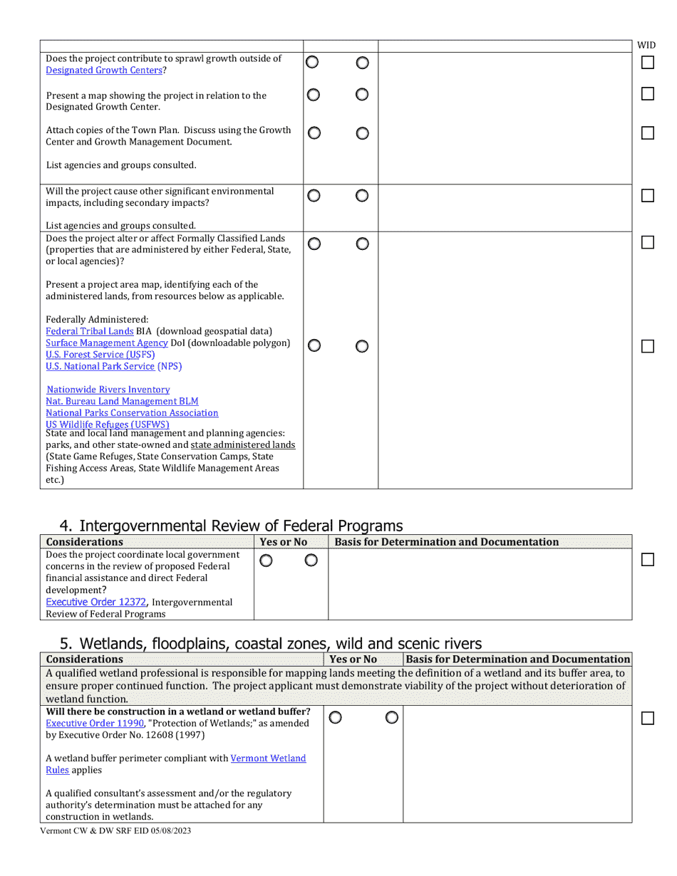 Appendix H Environmental Information Document and Environmental Report - Vermont, Page 7