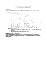 DHEC Form 4290 Cyshcn Services Request Form - South Carolina, Page 3