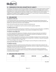Application for Organizations - Workplace Skills Training - Prince Edward Island, Canada, Page 5