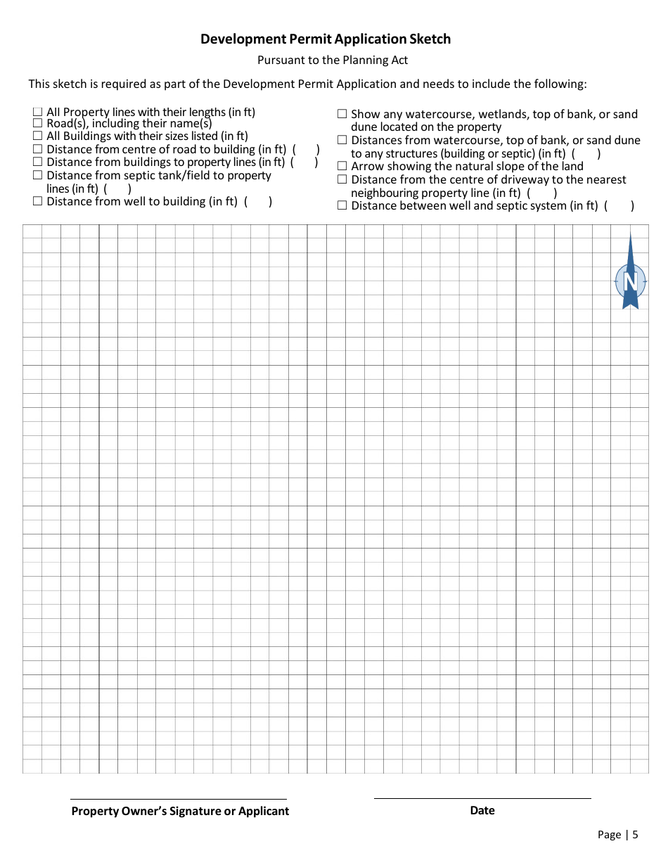 Development Permit Application - Prince Edward Island, Canada, Page 5