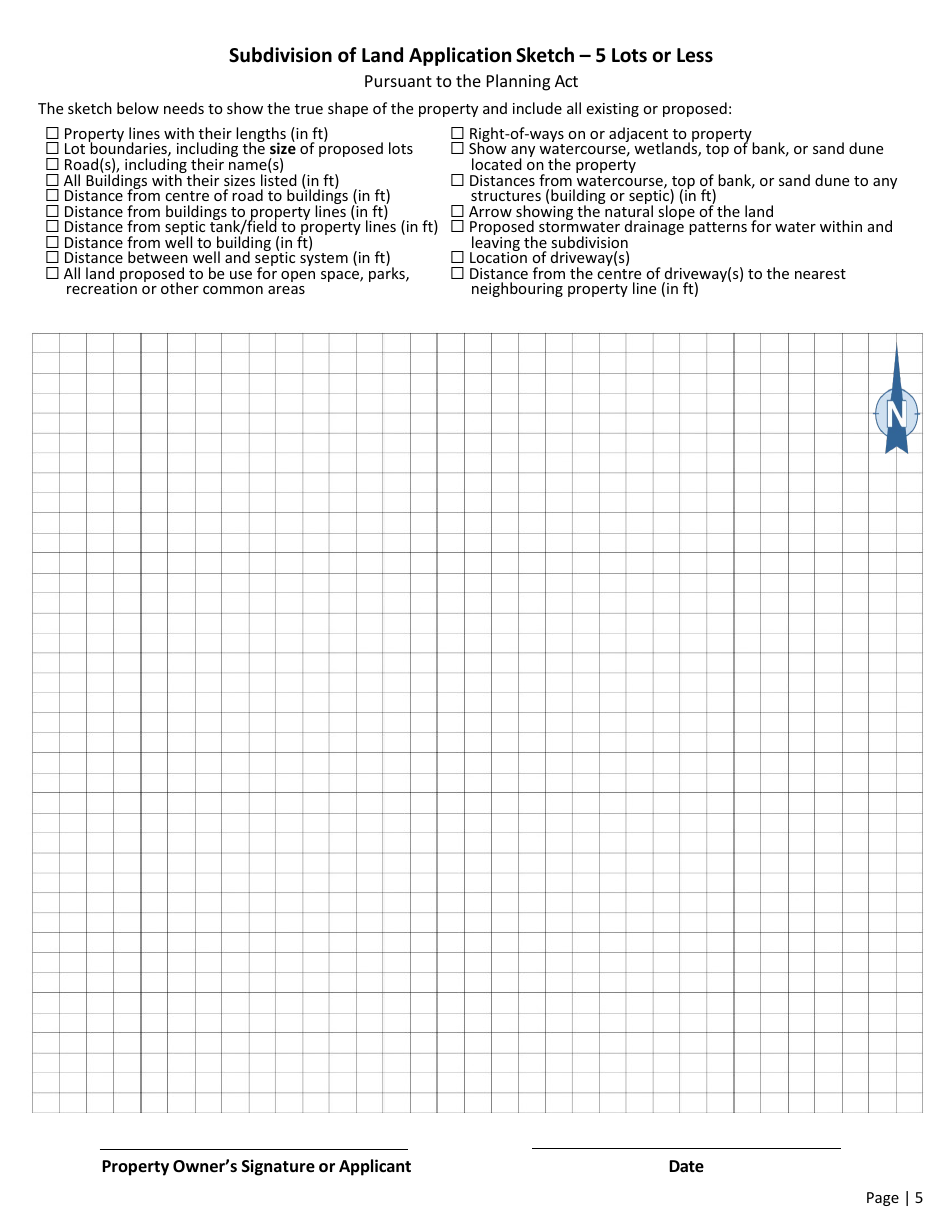 Subdivision of Land and Change of Use Application - Prince Edward Island, Canada, Page 5