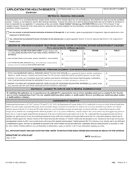 VA Form 10-10EZ Application for Health Benefits, Page 6