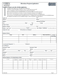 Microloan Program Application - Virginia, Page 2