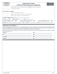 Form 103 Family Home Provider Child Care Financing Program Application - Virginia, Page 4