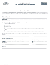 Form 103 Family Home Provider Child Care Financing Program Application - Virginia, Page 5
