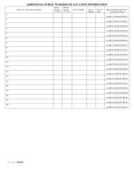 Form DTCP-BBTP-003 Public Warehouse Keeper License Application - Wisconsin, Page 2