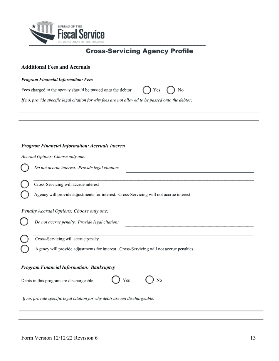 Cross-servicing Agency Profile, Page 14