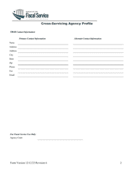 Cross-servicing Agency Profile, Page 3