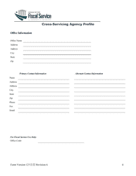 Cross-servicing Agency Profile, Page 5