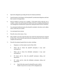 Joint Report of Meeting and Proposed Joint Discovery and Case Management Plan Under Rule 26(F) of the Federal Rules of Civil Procedure - Wyoming, Page 2