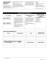 Application for Autism Spectrum Disorder Performing Provider Medicaid Eligibility - Alabama, Page 5