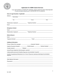 Application for Admh Autism Services - Alabama, Page 2