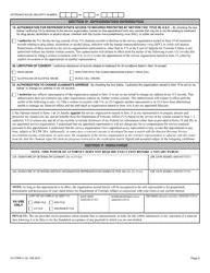 VA Form 21-22 Appointment of Veterans Service Organization as Claimant&#039;s Representative, Page 2