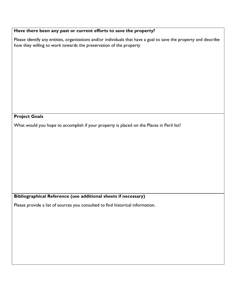 Alabamas Places in Peril Nomination Form - Alabama, Page 6